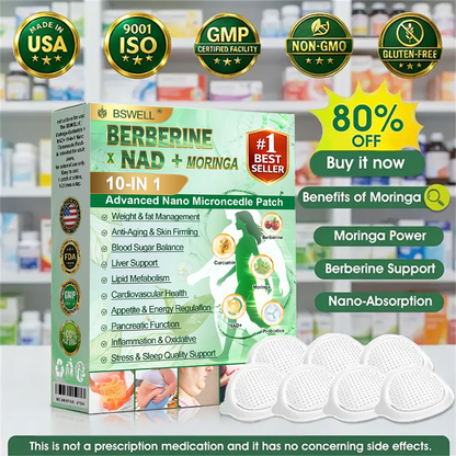 🌟𝐁𝐒𝐖𝐄𝐋𝐋® 𝐌𝐨𝐫𝐢𝐧𝐠𝐚· 𝐁𝐞𝐫𝐛𝐞𝐫𝐢𝐧𝐞 × 𝐍𝐀𝐃+ 𝟏𝟎-𝐢𝐧-𝟏 𝐀𝐝𝐯𝐚𝐧𝐜𝐞𝐝 𝐍𝐚𝐧𝐨 𝐌𝐢𝐜𝐫𝐨𝐧𝐞𝐞𝐝𝐥𝐞 𝐒𝐥𝐢𝐦𝐦𝐢𝐧𝐠 𝐏𝐚𝐭𝐜𝐡- 𝐎𝐧𝐜𝐞 𝐃𝐚𝐢𝐥𝐲, 𝐕𝐢𝐬𝐢𝐛𝐥𝐞 𝐑𝐞𝐬𝐮𝐥𝐭𝐬 𝐢𝐧 𝟕 𝐃𝐚𝐲𝐬