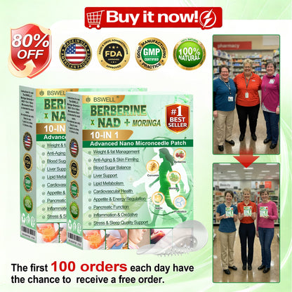 🌟𝐁𝐒𝐖𝐄𝐋𝐋® 𝐌𝐨𝐫𝐢𝐧𝐠𝐚· 𝐁𝐞𝐫𝐛𝐞𝐫𝐢𝐧𝐞 × 𝐍𝐀𝐃+ 𝟏𝟎-𝐢𝐧-𝟏 𝐀𝐝𝐯𝐚𝐧𝐜𝐞𝐝 𝐍𝐚𝐧𝐨 𝐌𝐢𝐜𝐫𝐨𝐧𝐞𝐞𝐝𝐥𝐞 𝐒𝐥𝐢𝐦𝐦𝐢𝐧𝐠 𝐏𝐚𝐭𝐜𝐡- 𝐎𝐧𝐜𝐞 𝐃𝐚𝐢𝐥𝐲, 𝐕𝐢𝐬𝐢𝐛𝐥𝐞 𝐑𝐞𝐬𝐮𝐥𝐭𝐬 𝐢𝐧 𝟕 𝐃𝐚𝐲𝐬